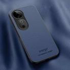 For vivo S19 HUIYI Leather Magnetic Phone Case(Blue) - 1