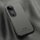 For vivo S19 HUIYI Leather Magnetic Phone Case(Grey) - 1