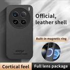 For vivo X100 Ultra HUIYI Leather Magnetic Phone Case(Black) - 2