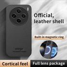 For vivo X100s HUIYI Leather Magnetic Phone Case(Brown) - 2