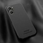 For vivo Y18 HUIYI Leather Magnetic Phone Case(Black) - 1