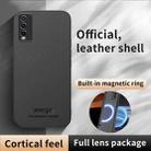 For vivo Y30 HUIYI Leather Magnetic Phone Case(Black) - 2
