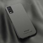 For vivo Y30 HUIYI Leather Magnetic Phone Case(Grey) - 1