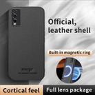 For vivo Y30 HUIYI Leather Magnetic Phone Case(Grey) - 2