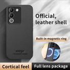 For vivo Y200 HUIYI Leather Magnetic Phone Case(Blue) - 2