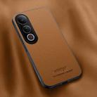 For vivo V50 Lite 4G / 5G HUIYI Leather Magnetic Phone Case(Brown) - 1