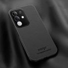 For vivo Y29 4G HUIYI Leather Magnetic Phone Case(Black) - 1