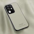 For vivo Y29 4G HUIYI Leather Magnetic Phone Case(White) - 1
