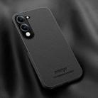 For vivo Y04 4G / Y29s 5G HUIYI Leather Magnetic Phone Case(Black) - 1