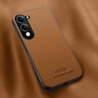 For vivo Y04 4G / Y29s 5G HUIYI Leather Magnetic Phone Case(Brown) - 1
