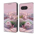 For Google Pixel 9 / 9 Pro Fresh Painted Leather Phone Case(Garden) - 1