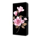 For Google Pixel 9 / 9 Pro Fresh Painted Leather Phone Case(Black Flowers) - 2