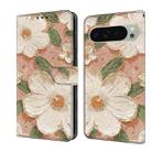 For Google Pixel 9 Pro XL Fresh Painted Leather Phone Case(Sunflower) - 1