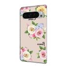 For Google Pixel 9 Pro XL Fresh Painted Leather Phone Case(Colored Flowers) - 3