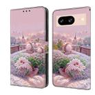 For Google Pixel 8 Fresh Painted Leather Phone Case(Garden) - 1