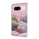 For Google Pixel 8 Fresh Painted Leather Phone Case(Garden) - 3