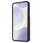 For Samsung Galaxy S23+ 5G Rhombic Dual Buckle Card Slots Phone Case with Lanyard(Wine Red) - 3