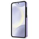 For Samsung Galaxy S23 5G Rhombic Dual Buckle Card Slots Phone Case with Lanyard(Purple) - 3