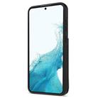 For Samsung Galaxy S21 5G Rhombic Dual Buckle Card Slots Phone Case with Lanyard(Black) - 3