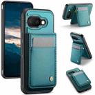 For Google Pixel 9a JEEHOOD J06 British Style RFID MagSafe Card Bag PU Phone Case(Green) - 1