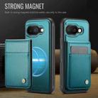 For Google Pixel 9a JEEHOOD J06 British Style RFID MagSafe Card Bag PU Phone Case(Green) - 2