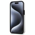 For iPhone 11 Rhombic Dual Buckle Card Slots Phone Case with Lanyard(White) - 3