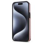 For iPhone 11 Rhombic Dual Buckle Card Slots Phone Case with Lanyard(Rose Gold) - 3