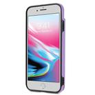 For iPhone SE 2022 / 2020 / 8 / 7 Rhombic Dual Buckle Card Slots Phone Case with Lanyard(Purple) - 3