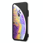For iPhone X / XS Rhombic Dual Buckle Card Slots Phone Case with Lanyard(White) - 3