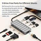 awei HUB-3 Multi-function 9 in 1 Type-C HUB Adapter(Grey) - 3