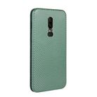 For OnePlus 6 Carbon Fiber Texture Horizontal Flip TPU + PC + PU Leather Case with Card Slot(Green) - 3