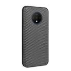 For OnePlus 7T Carbon Fiber Texture Horizontal Flip TPU + PC + PU Leather Case with Card Slot(Black) - 3