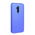 For OnePlus 7T Pro Carbon Fiber Texture Horizontal Flip TPU + PC + PU Leather Case with Card Slot(Blue) - 3