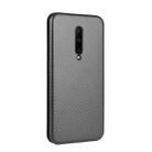 For OnePlus 7 Pro Carbon Fiber Texture Horizontal Flip TPU + PC + PU Leather Case with Card Slot(Black) - 3