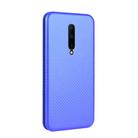 For OnePlus 7 Pro Carbon Fiber Texture Horizontal Flip TPU + PC + PU Leather Case with Card Slot(Blue) - 2