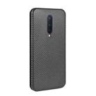 For OnePlus 8 Carbon Fiber Texture Horizontal Flip TPU + PC + PU Leather Case with Card Slot(Black) - 2