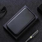 For OnePlus 8 Carbon Fiber Texture Horizontal Flip TPU + PC + PU Leather Case with Card Slot(Black) - 7