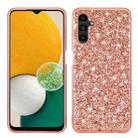 For Samsung Galaxy A16 5G Glitter Powder Shockproof TPU Phone Case(Rose Gold) - 1
