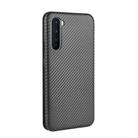For OnePlus Nord Carbon Fiber Texture Horizontal Flip TPU + PC + PU Leather Case with Card Slot(Black) - 3