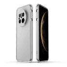 For Huawei Mate 70 Aurora Series Lens Protector + Metal Frame Phone Case(Silver) - 1