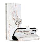 For iPhone 12 mini Painted Pattern Horizontal Flip Leather Case with Holder & Card Slots & Photo Frame(White Gravel) - 1