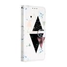 For iPhone 12 mini Painted Pattern Horizontal Flip Leather Case with Holder & Card Slots & Photo Frame(Triangular Marble) - 1
