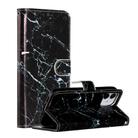 For iPhone 12 mini Painted Pattern Horizontal Flip Leather Case with Holder & Card Slots & Photo Frame(Black Marble) - 1