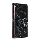 For iPhone 12 mini Painted Pattern Horizontal Flip Leather Case with Holder & Card Slots & Photo Frame(Black Marble) - 2