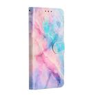 For iPhone 12 mini Painted Pattern Horizontal Flip Leather Case with Holder & Card Slots & Photo Frame(Pink Blue Marble) - 2