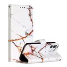 For iPhone 12 mini Painted Pattern Horizontal Flip Leather Case with Holder & Card Slots & Photo Frame(Platinum Marble) - 1