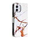 For iPhone 12 mini Painted Pattern Horizontal Flip Leather Case with Holder & Card Slots & Photo Frame(Platinum Marble) - 3