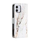 For iPhone 12 / 12 Pro Painted Pattern Horizontal Flip Leather Case with Holder & Card Slots & Photo Frame(White Gravel) - 3