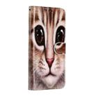 For iPhone 12 / 12 Pro Painted Pattern Horizontal Flip Leather Case with Holder & Card Slots & Photo Frame(Coffee Cat) - 2