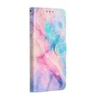 For iPhone 12 Pro Max Painted Pattern Horizontal Flip Leather Case with Holder & Card Slots & Photo Frame(Pink Blue Marble) - 2